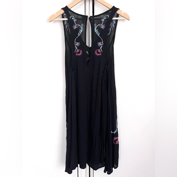Free People Adelaide Festival Slip Dress Black Combo Size Small - Picture 10 of 14